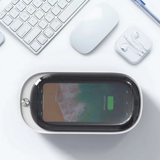 Mobil UV telefon sterilizátor, sterilizáló fehér, mobiltelefon sterilizáló - 5