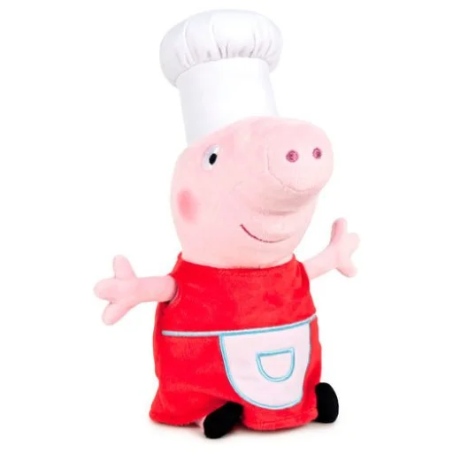 Peppa Malac szakácsruhás plüssfigura 20 Cm - 1