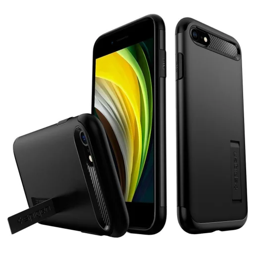 iPhone 7/8/SE 2020/ SE 2022 Spigen Slim armor tok feteke színben - 3