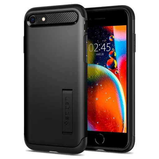 iPhone 7/8/SE 2020/ SE 2022 Spigen Slim armor tok feteke színben - 1