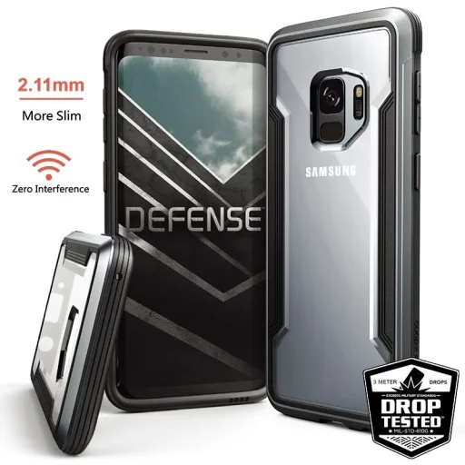X-DORIA Defense Shield tok Samsung Galaxy S9 fekete ütésálló - 10