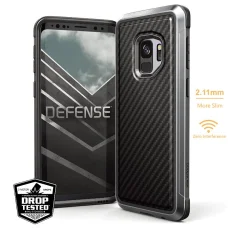 Samsung Galaxy S9 X-DORIA Defense Lux tok fekete szénszál mintás ütésálló