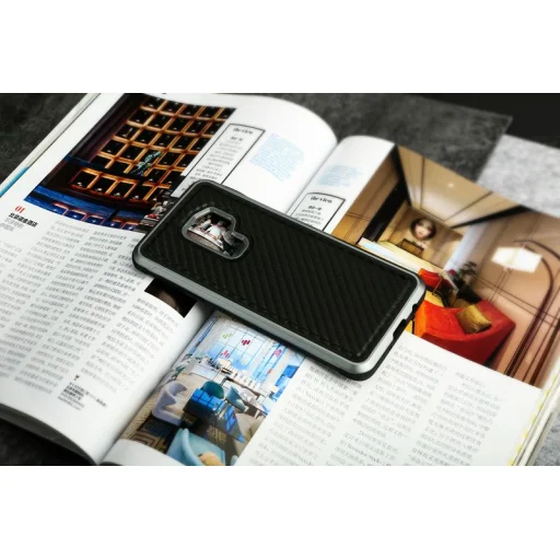 Samsung Galaxy S9 X-DORIA Defense Lux tok fekete szénszál mintás ütésálló - 3