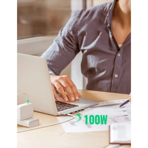 Ugreen Multifunkciós USB HUB 2x USB Typ C - USB Typ C PD (Thunderbolt 3, 100W, 4K@60 Hz, 10 Gbps) / HDMI 4K@30 Hz / 3x USB 3.0 MacBook Pro / Air szürke (60559) - 14