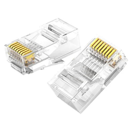 Ugreen 100x RJ45 csatlakozó fej 8P8C CAT 6 átlátszó - 2