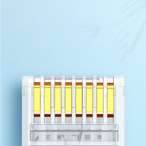 Ugreen 100x RJ45 csatlakozó fej 8P8C CAT 6 átlátszó - 5