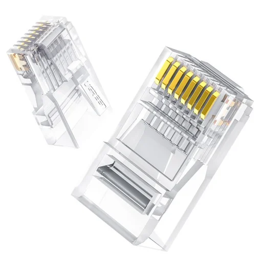 Ugreen 100x RJ45 csatlakozó fej 8P8C CAT 6 átlátszó - 1