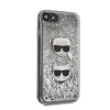 iPhone 7/8/SE 2020/SE 2022 Karl Lagerfeld Karl Choupette Glitter tok ezüst thumbnail