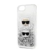 iPhone 7/8/SE 2020/SE 2022 Karl Lagerfeld Karl Choupette Glitter tok ezüst thumbnail