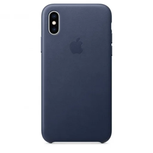 Apple gyári bőr tok Apple iPhone X/XS Midnight Blue színben (MRWN2ZM/A) - 3