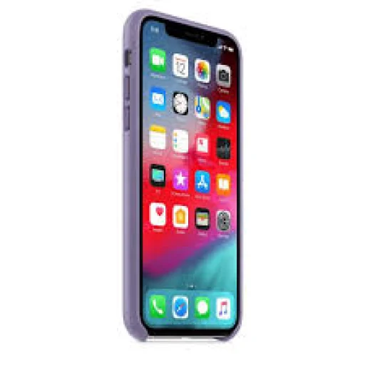 Apple gyári bőr tok Apple iPhone X/XS lila színben (MVFR2ZM/A) - 2