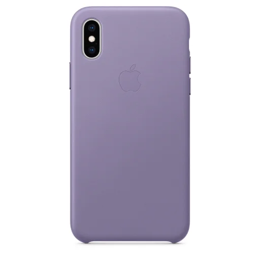 Apple gyári bőr tok Apple iPhone X/XS lila színben (MVFR2ZM/A) - 3