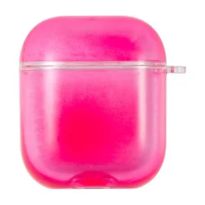 Kingxbar Galaxy Nightlow lumineszkláló Airpods 1/2 tok pink színben