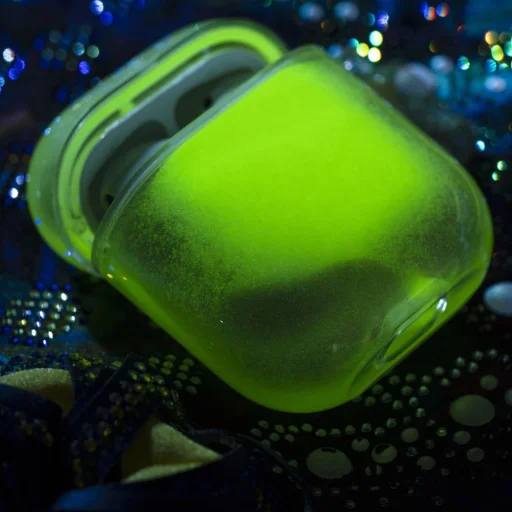 Kingxbar Galaxy Nightlow lumineszkláló Airpods 1/2 tok pink színben - 3