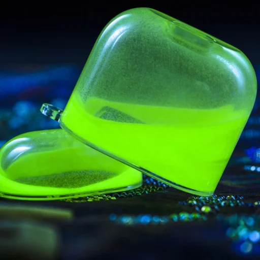 Kingxbar Galaxy Nightlow lumineszkláló Airpods 1/2 tok pink színben - 4