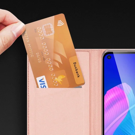 Dux Ducis Skin Pro fliptok Huawei P40 Lite E kék - 16