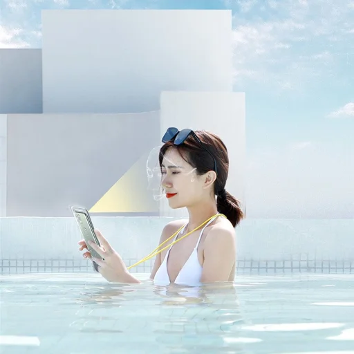 Baseus vízálló telefontok IPX8 7,2' fehér (ACFSD-D02) - 16