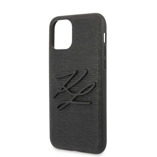 Karl Lagerfeld KLHCN65TJKBK Lizard iPhone 11 Pro MAX tok fekete - 6