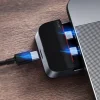 Baseus Multifunkciós laptop állvány HUB USB Typ C - USB 3.0 / RJ45 / 3.5mm mini jack / HDMI / USB Typ C / Thunderbolt 3 Macbook Pro szürke (CAHUB-AJ0G) thumbnail