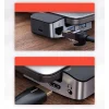 Baseus Multifunkciós laptop állvány HUB USB Typ C - USB 3.0 / RJ45 / 3.5mm mini jack / HDMI / USB Typ C / Thunderbolt 3 Macbook Pro szürke (CAHUB-AJ0G) thumbnail