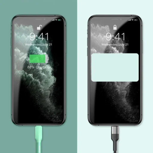 Baseus USB - Lightning kábel 2,4 A 1m 480 Mbps piros (CALGJ-09) - 11