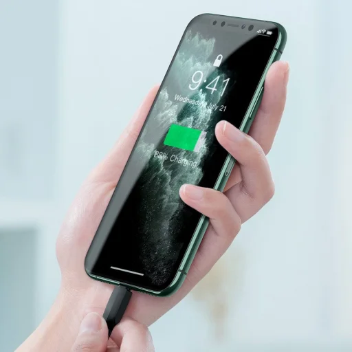 Baseus USB - Lightning kábel 2,4 A 1m 480 Mbps piros (CALGJ-09) - 12