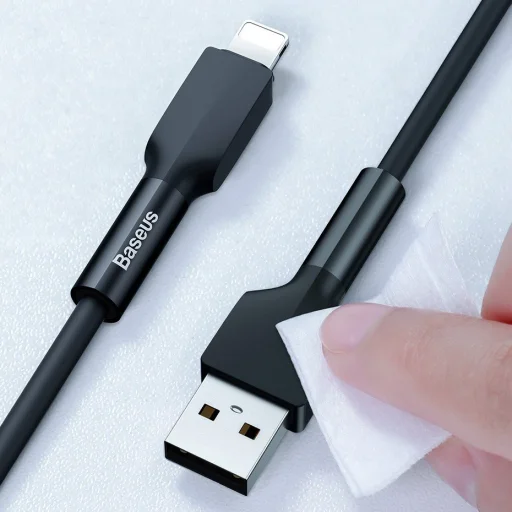Baseus USB - Lightning kábel 2,4 A 1m 480 Mbps piros (CALGJ-09) - 13