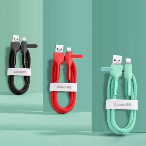 Baseus USB - Lightning kábel 2,4 A 1m 480 Mbps piros (CALGJ-09) - 14