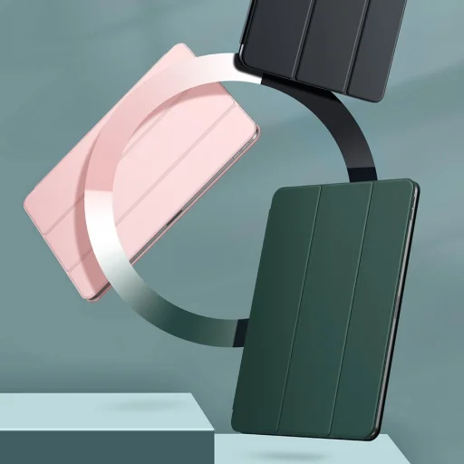 Baseus Simplism Tri-fold mágneses keret nélküli Smart Sleep tok iPad Pro 12,9' 2020 pink (LTAPIPD-FSM04) - 17