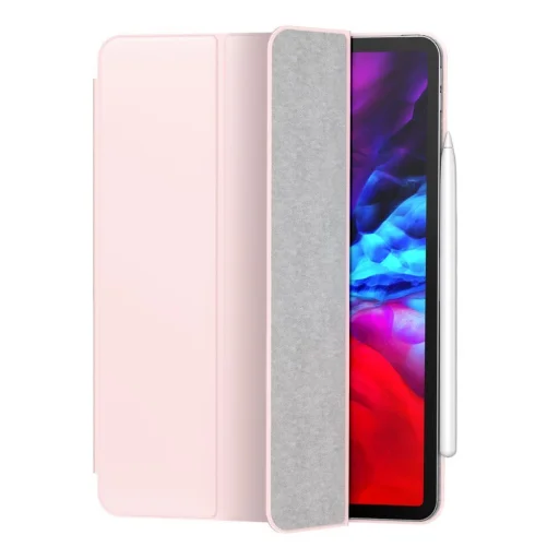 Baseus Simplism Tri-fold mágneses keret nélküli Smart Sleep tok iPad Pro 12,9' 2020 pink (LTAPIPD-FSM04) - 1