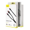 Baseus Cafule Nylon harisnyázott USB/USB-Type C/ Lightning kábel 18W 2,4A 480 Mbps 1,2m piros (CATKLF-EL91) thumbnail