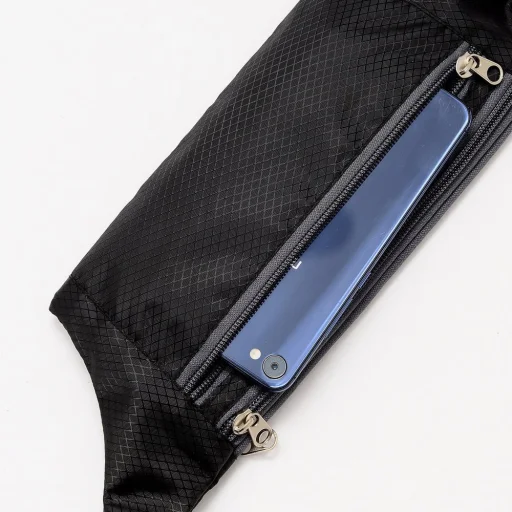 Univerzális futó övtáska fülhallgató kivezetéssel pink - 10