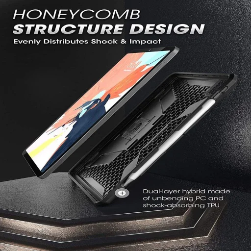 Supcase Ubrugged iPad tok 12.9' 2018/2020 ütésálló fekete - 5
