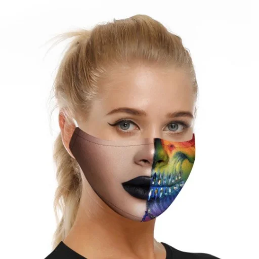 Mintás PM 2.5 szűrős orr- és szájmaszk  No.7 - 1