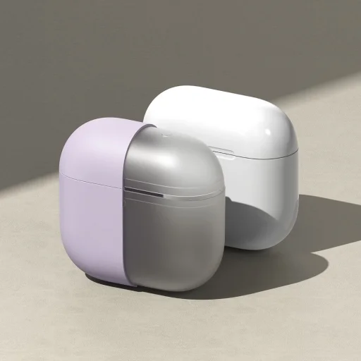 Ringke Szilikon Apple Airpods 4 Rózsaszín Homok Tok - 3