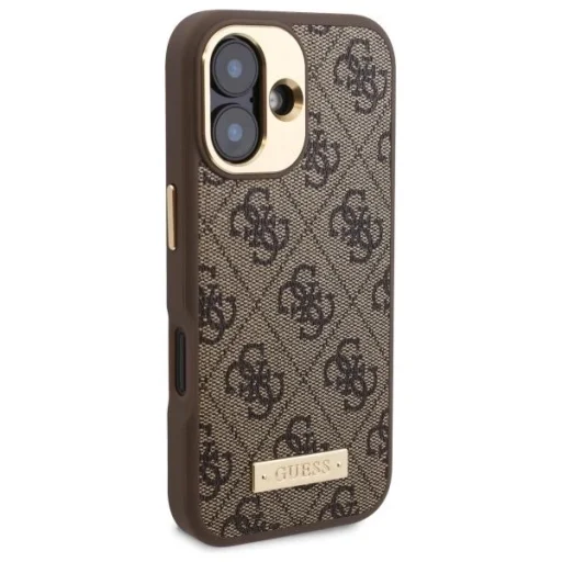 iPhone 16 Plus Barna Guess 4G Logo Lemez MagSafe tok - 4