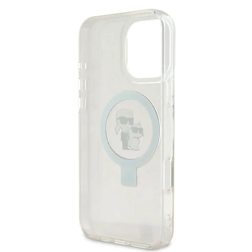  iPhone 16 Pro Max Fehér Karl Lagerfeld Ringstand Karl and Choupette MagSafe tok - 6