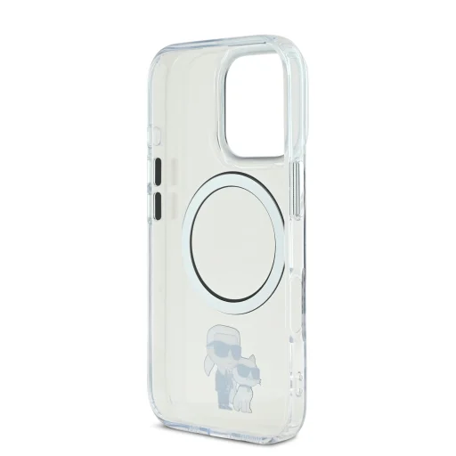 Priehľadné puzdro Karl Lagerfeld IML Karl and Choupette MagSafe pre iPhone 16 Pro - 5