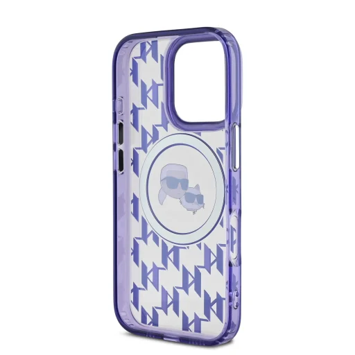  iPhone 16 Pro Lila Karl Lagerfeld IML Monogram K&CH Heads MagSafe tok - 5