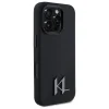  iPhone 16 Pro Fekete Karl Lagerfeld Silicone Shadow Metal Initial MagSafe tok thumbnail
