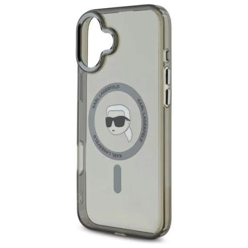  iPhone 16 Plus Fekete Karl Lagerfeld IML Metal Karl Head MagSafe tok - 6