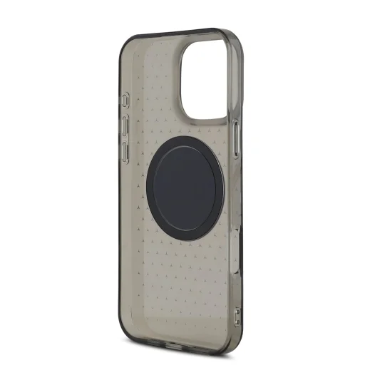 Mercedes PC/TPU Csillagmintás MagSafe tok iPhone 16 Pro fekete tok - 5