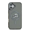 iPhone 16 Fekete Karl Lagerfeld IML K&CH Heads Metal Frame MagSafe tok thumbnail