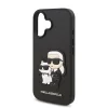  iPhone 16 Plus Fekete Karl Lagerfeld PU Saffiano Karl és Choupette tok thumbnail