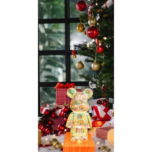 LED Éjjeli Lámpa 3D MACI Art Deco Álló L3GFBD, - 7