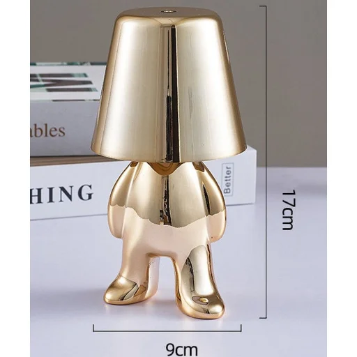Asztali lámpa éjjeliszekrényhez ARANY FÉRFI Art Deco álló (1. verzió) MLTL - 8
