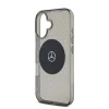 Mercedes PC/TPU Star Pattern MagSafe tok iPhone 16 Plus Fekete tok thumbnail