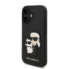  iPhone 16 fekete Karl Lagerfeld PU Saffiano Karl és Choupette tok thumbnail