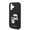  iPhone 16 fekete Karl Lagerfeld PU Saffiano Karl és Choupette tok thumbnail
