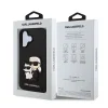  iPhone 16 fekete Karl Lagerfeld PU Saffiano Karl és Choupette tok thumbnail